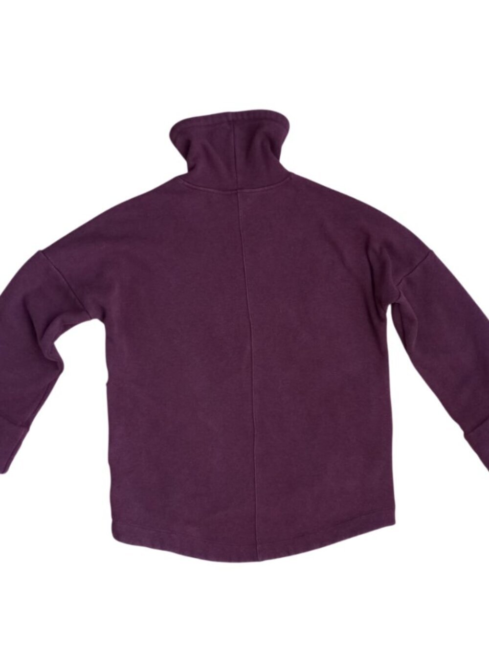Athleta Cozy Fleece Pullover – Women’s Size XS, Plum High Neck Sweatshirt - Picture 2 of 10